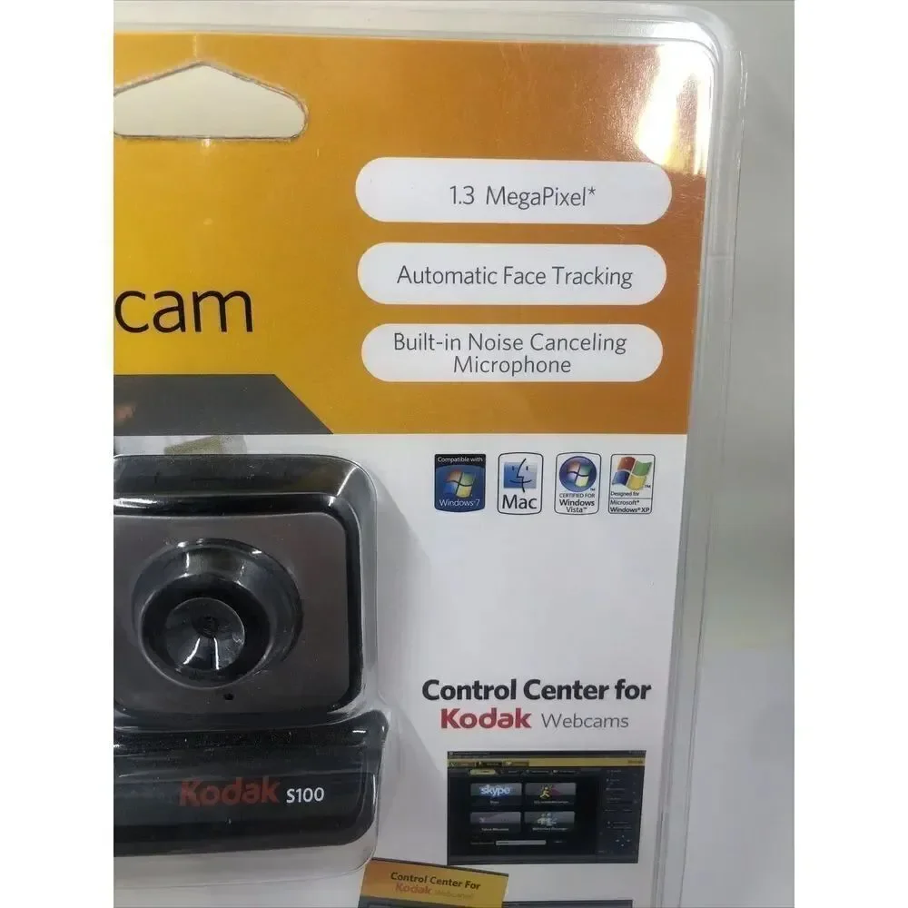 Kodak S100 WebCam USB 1.3 Megapixel, Automatic Face Tracking .2010